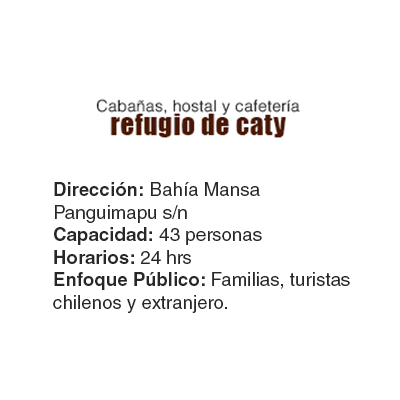 hostal y cabanas refugio de caty